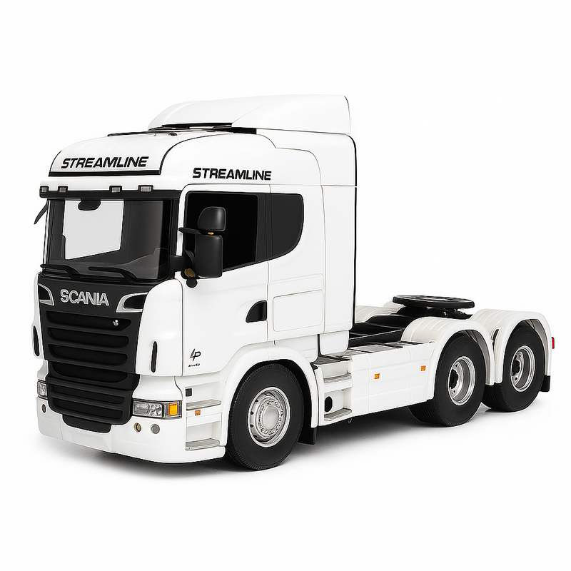 Caminhão Scania S540 6X4 Miniatura Realista de Controle Remoto + Carreta de Brinde