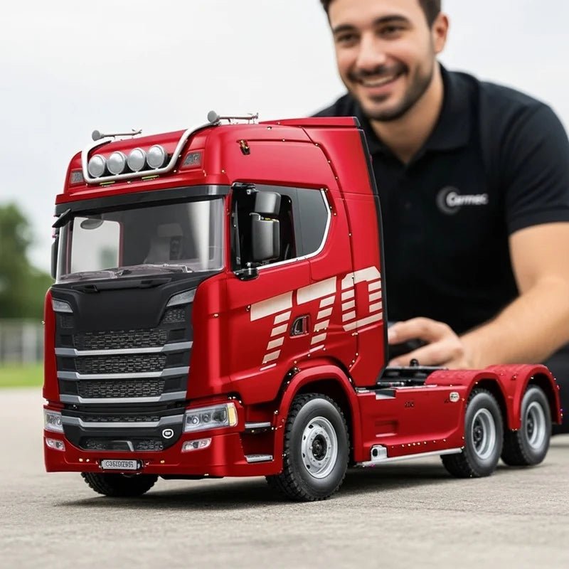 Caminhão Scania S540 6X4 Miniatura Realista de Controle Remoto + Carreta de Brinde - Dorian Bravelli Brasil